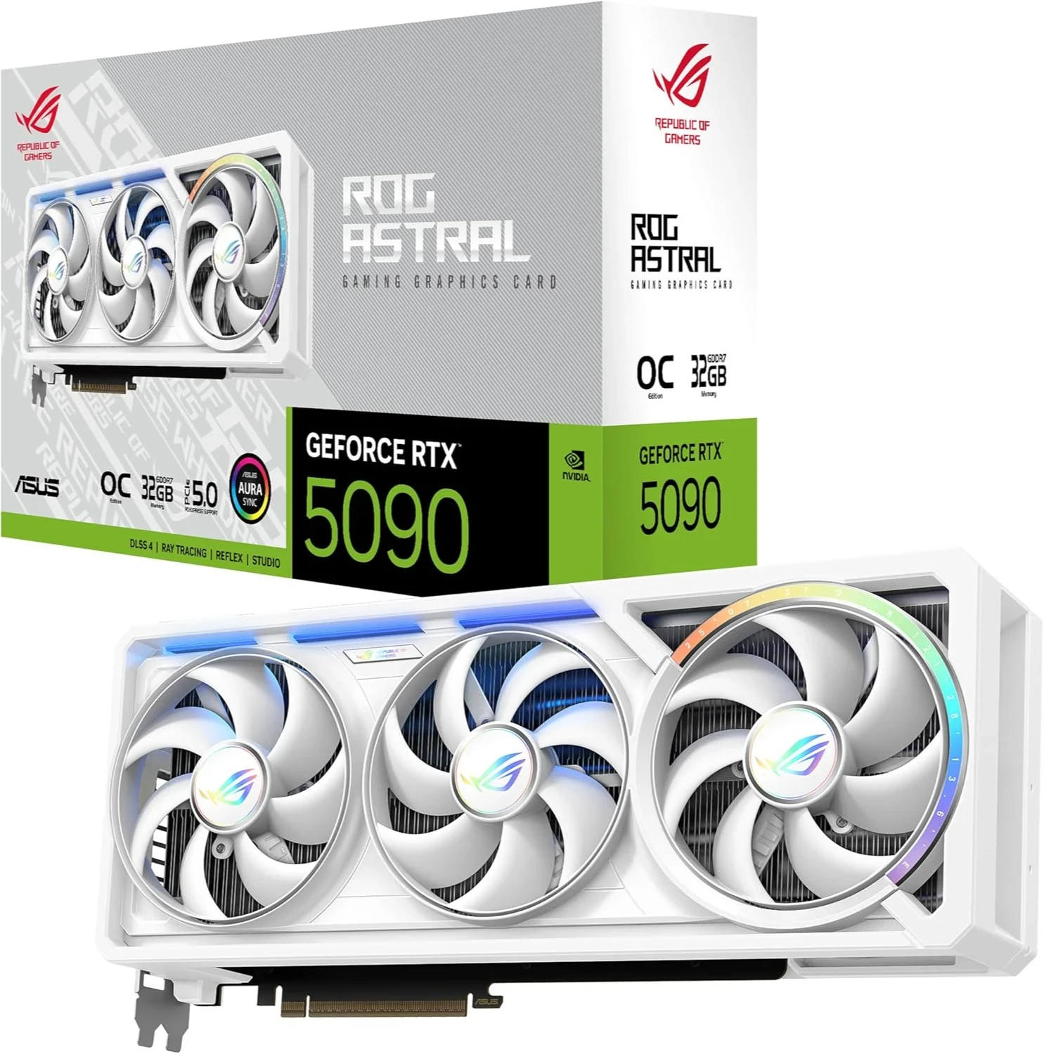 ASUS GeForce RTX 5090 32 GB GDDR7 ROG Astral OC White
